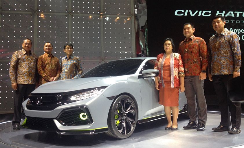 autos, cars, honda, autos honda civic, honda civic, honda civic hatchback prototype unveiled at indonesia auto show