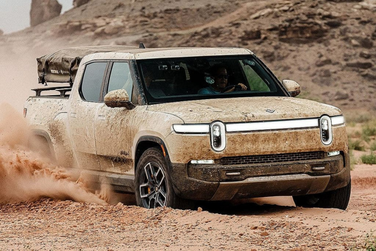 autos, cars, reviews, rivian, 4x4 offroad cars, adventure cars, car news, dual cab, electric cars, tradie cars, watch: rivian r1t showcases off-road and drifting skills