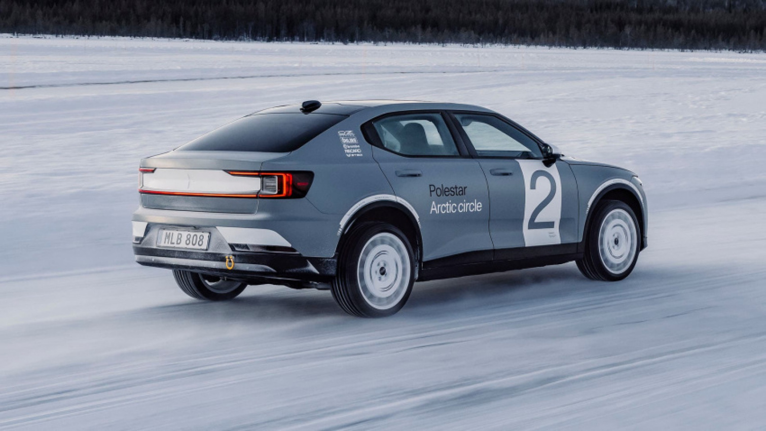 autos, cars, electric, hp, polestar, this one-off polestar 2 arctic circle is a 469bhp modified ice-drift machine