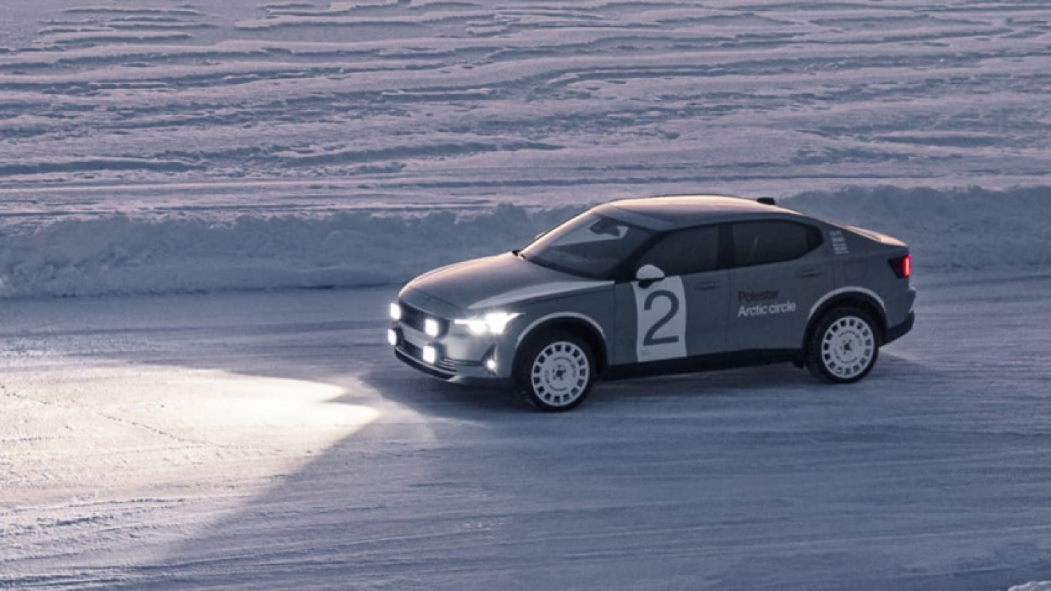 aftermarket, autos, cars, polestar, aftermarket, electric, green, performance, sedan, polestar 2 arctic circle concept aims for ultimate snow performance