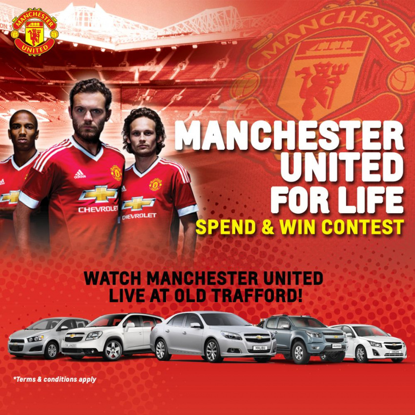 autos, cars, chevrolet, ford, chevrolet offers chance to win tickets to old trafford