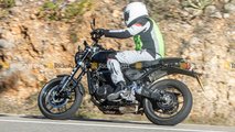 autos, cars, triumph, spotted: triumph's new baby street single caught testing in the sun