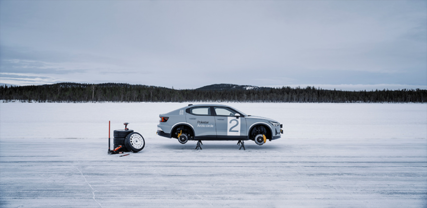 autos, cars, news, polestar, one-off polestar 2 arctic circle is so cool, it's ice cold