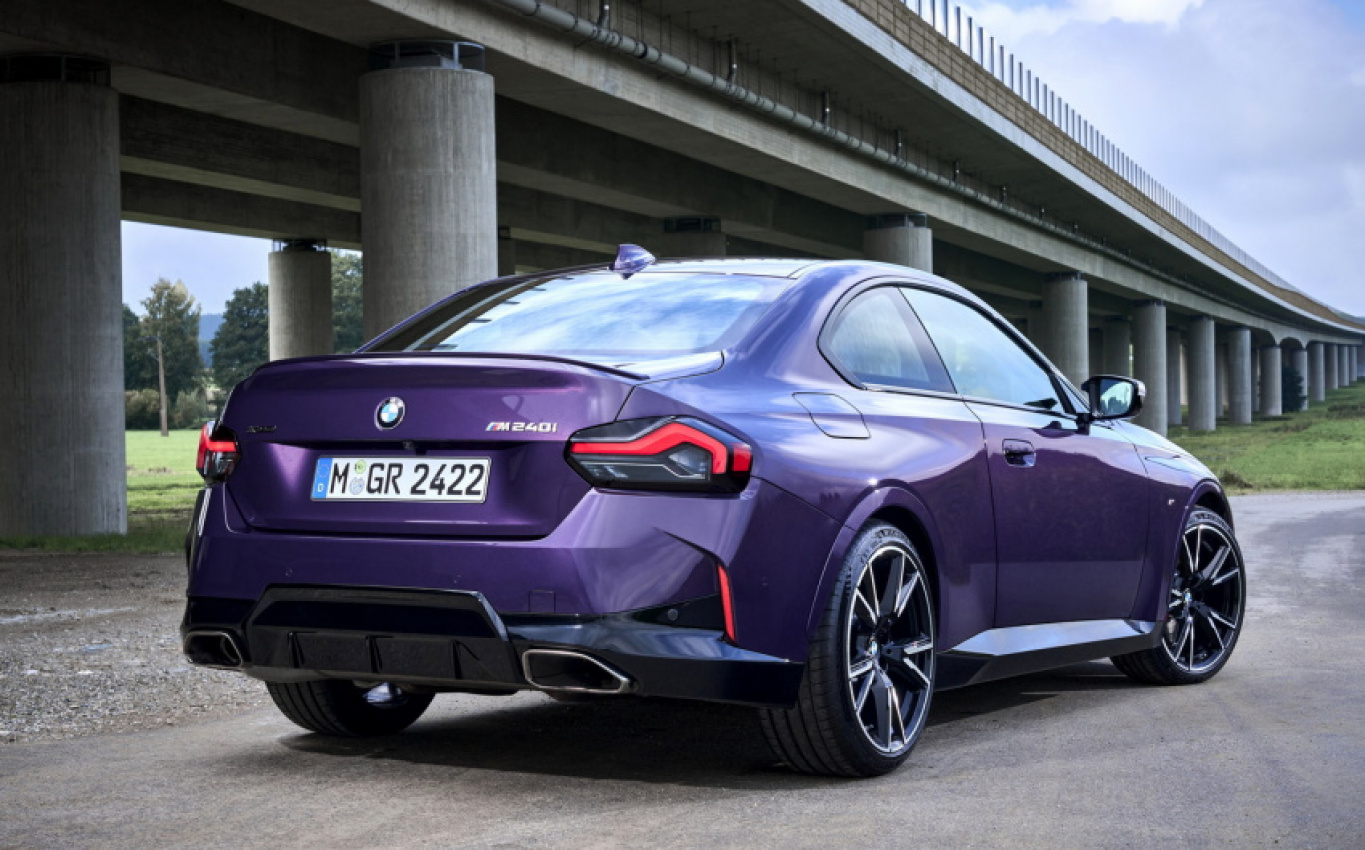 autos, bmw, cars, reviews, 2 series, 2 series coupe, amazon, android, bmw m2, coupe, m240i, sports cars, xdrive, amazon, android, 2022 bmw m240i review: proof that modern motoring can still be fun ... and purple