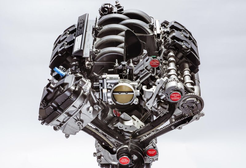 autos, cars, ford, shelby gt350r, pow! ford cranks out its most powerful na engine (video)
