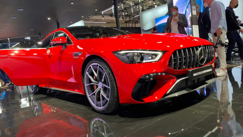autos, cars, mercedes-benz, mg, mercedes, saloons, 2022 mercedes-amg gt63 s e performance – prices and specs revealed