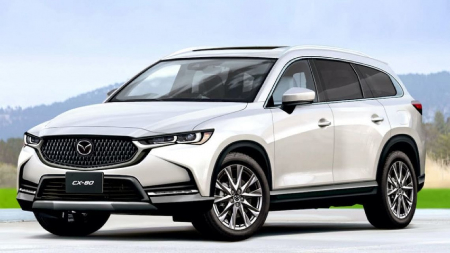 autos, cars, ford, mazda, toyota, ford everest, mazda cx-8, toyota kluger, mazda goes even bigger on suvs: would this mazda cx-80 tempt you from your toyota kluger or ford everest - or even your cx-9?