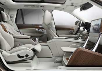 autos, cars, volvo, volvo shows off lounge console for the busy business executives