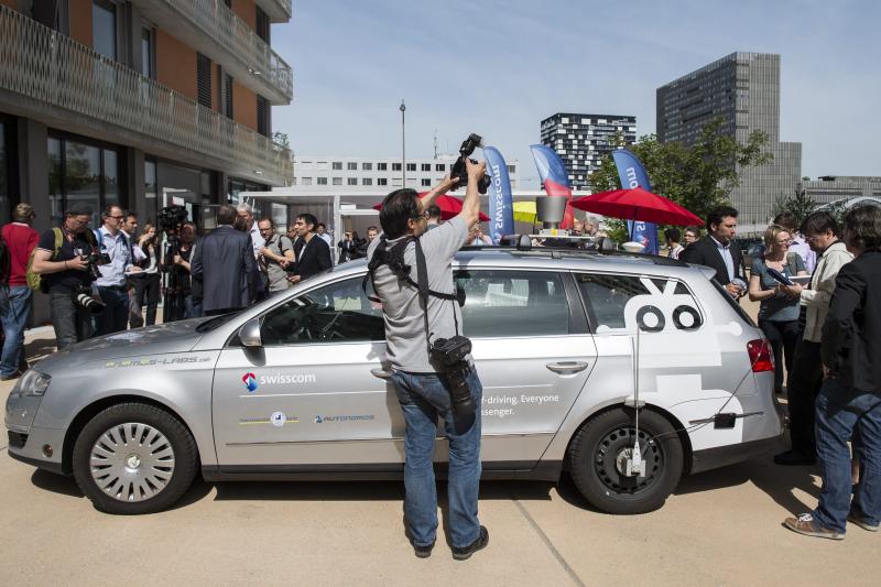 autos, cars, passat, swisscom, switzerland’s first driverless car hits zurich roads