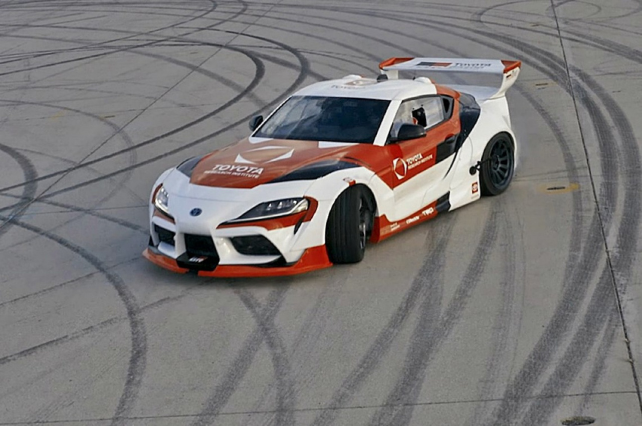 autos, cars, toyota, toyota supra, no human required for this toyota supra to drift! (w/video)