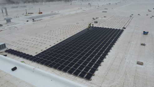 autos, cars, news, tesla, tesla gigafactory texas’ solar panel installation sees quick progress