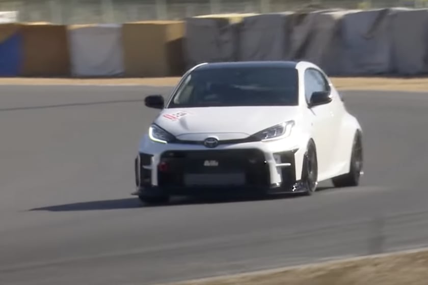 autos, cars, sports cars, toyota, supercars, toyota yaris, video, watch a toyota yaris gr beat a nismo gt-r on the track