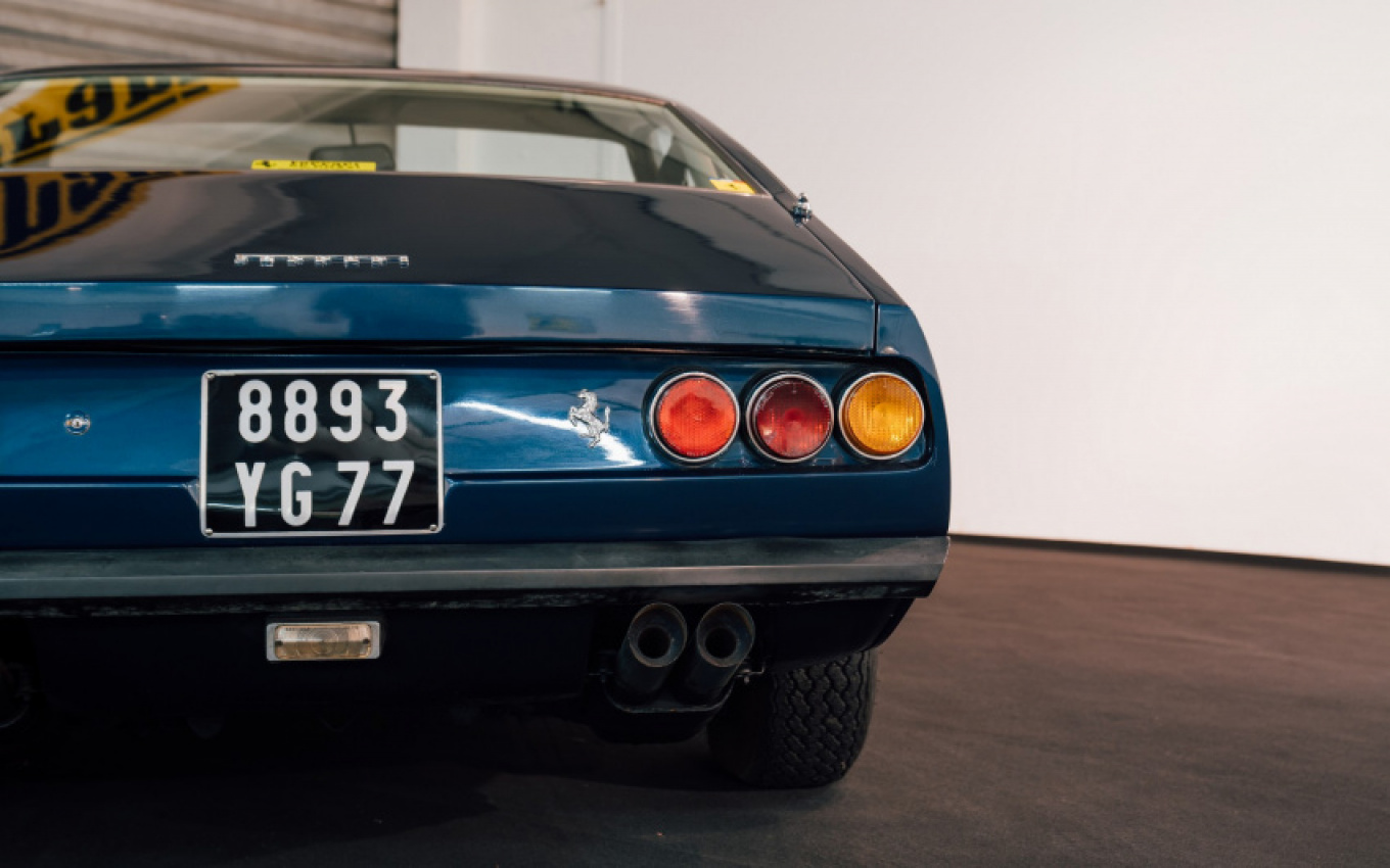 autos, cars, ferrari, news, auction, classics, unrestored and rare 1972 ferrari 365 gtc/4 by pininfarina sells for $227,000