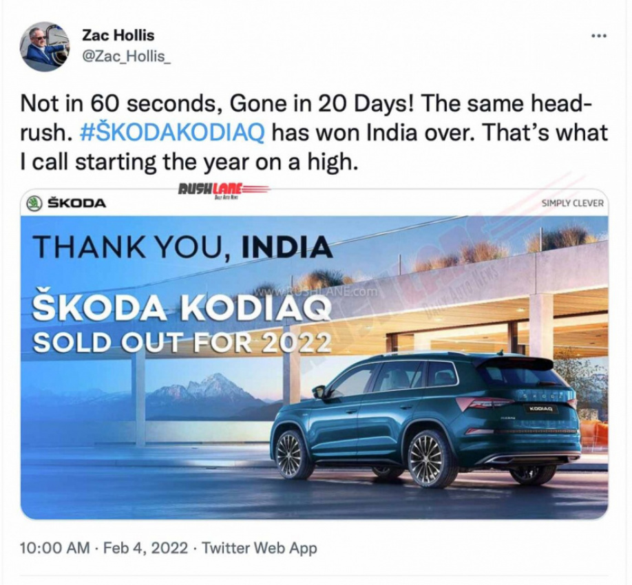 android, cars, reviews, android, skoda kodiaq sold out for 2022 – in just 20 days of launch