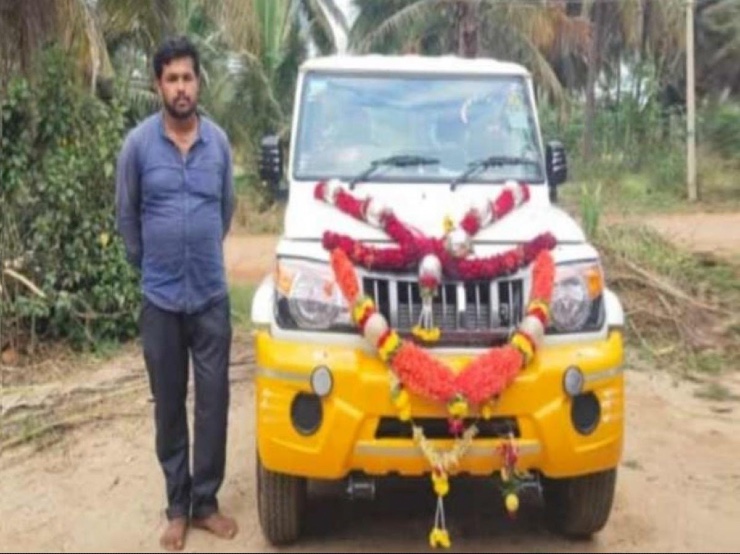autos, cars, mahindra, farmer who was denied a bolero takes delivery of vehicle after mahindra’s apology
