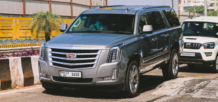 autos, cadillac, cars, cadillac escalade, mukesh ambani buys cadillac escalade; spotted for the first time
