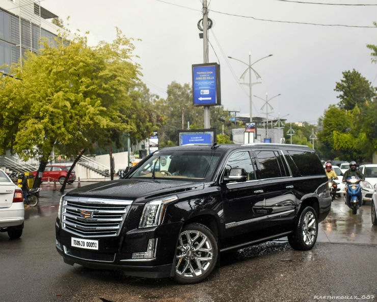 autos, cadillac, cars, cadillac escalade, mukesh ambani buys cadillac escalade; spotted for the first time