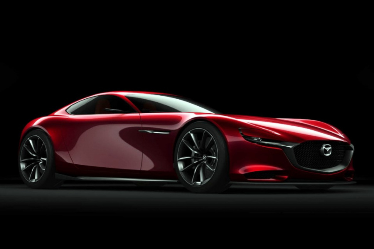 autos, cars, featured, mazda, rotary, rx-vision, tokyo, mazda rx-vision concept previews new rotary-powered sports car