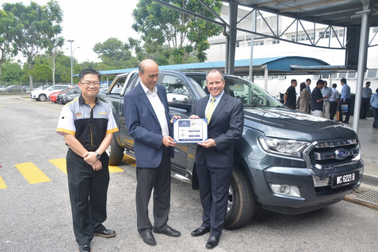 autos, cars, featured, ford, asean ncap, ford ranger, ranger, road safety, ford ranger receives 5-star rating from asean ncap