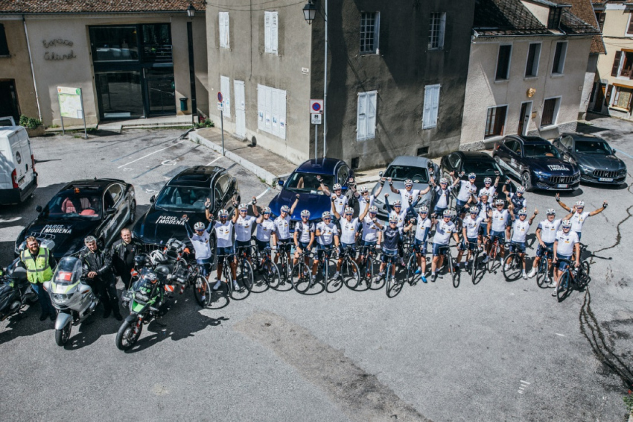autos, car brands, cars, maserati, bicycle, charity, corporate social responsibility, cycling, pirelli, maserati hosts 5th paris – modena “kilometres for charity” race