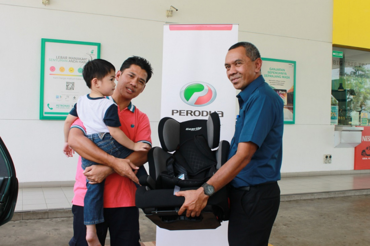autos, car brands, cars, child seat, gearup, malaysia, perodua, road safety, road safety campaign, safety, perodua gives 100 gearup child seats as part of safety campaign