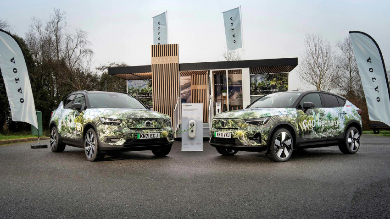 autos, cars, volvo, volvo opens first pure electric test-drive hub at eden project