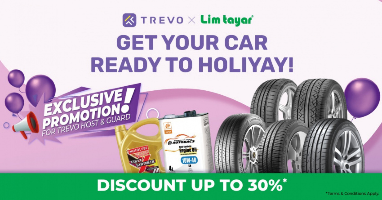 autos, cars, featured, car sharing, insurance, lim tayar, malaysia, trevo, trevo partners lim tayar to offer deals on tyres and lubricants