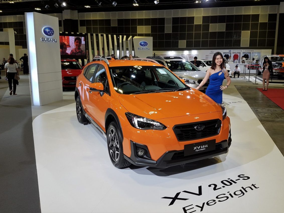 autos, car brands, cars, subaru, android, motor image, subaru outback, android, motor image launches subaru outback & xv with eyesight at singapore motor show 2018