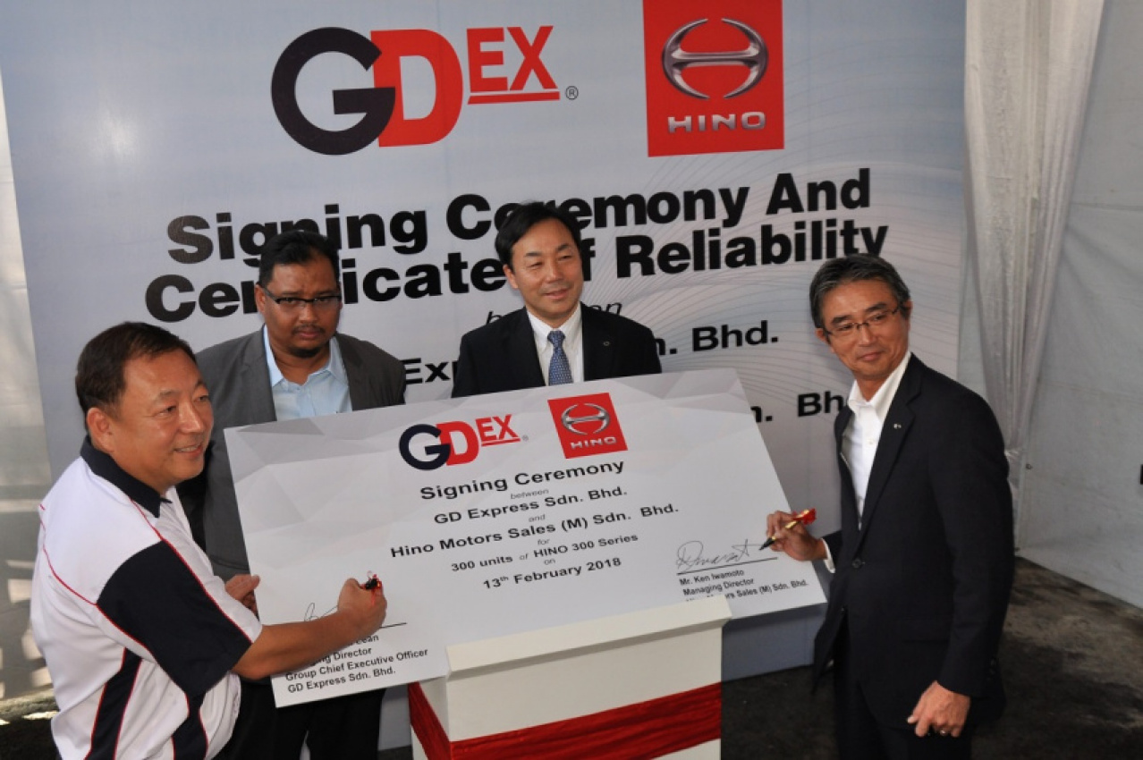 autos, cars, commercial vehicles, gd express, hino, gd express signs up for another 300 units of hino 300 series truck