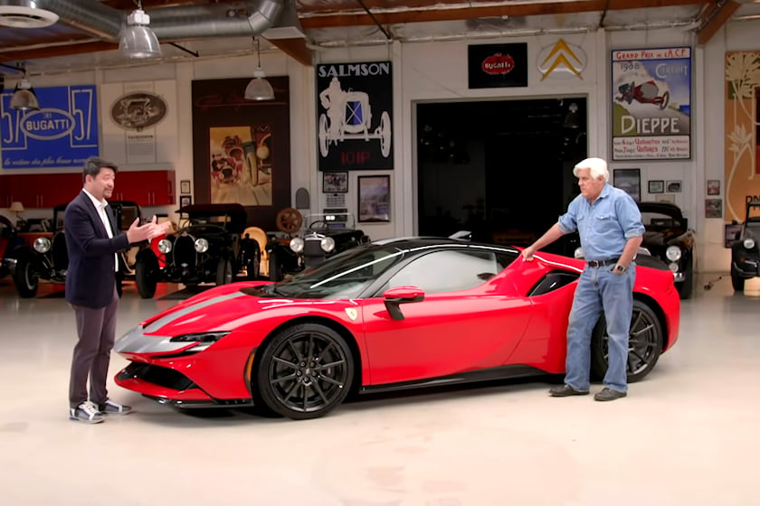 autos, cars, ferrari, offbeat, supercars, video, jay leno says buying a ferrari is like going to a dominatrix