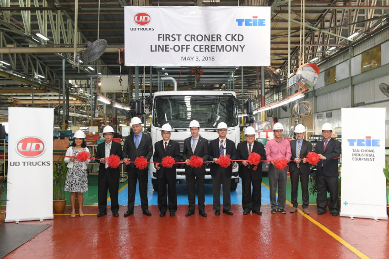 autos, cars, commercial vehicles, malaysia, trucks, ud trucks, ud trucks and tan chong industrial equipment roll out locally assembled ud croner truck