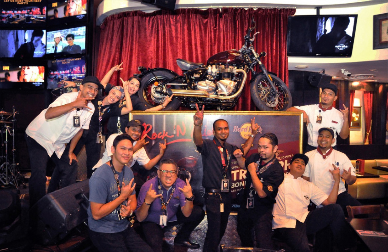 autos, bikes, cars, triumph, contest, hard rock, triumph bonneville, win yourself a triumph bonneville bobber motorcycle from hard rock hotel penang