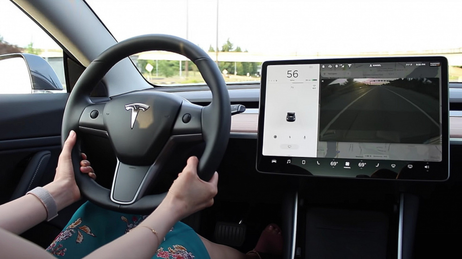 autos, cars, news, space, spacex, tesla, watch tesla full self-driving beta’s software operate without ‘rolling stops’