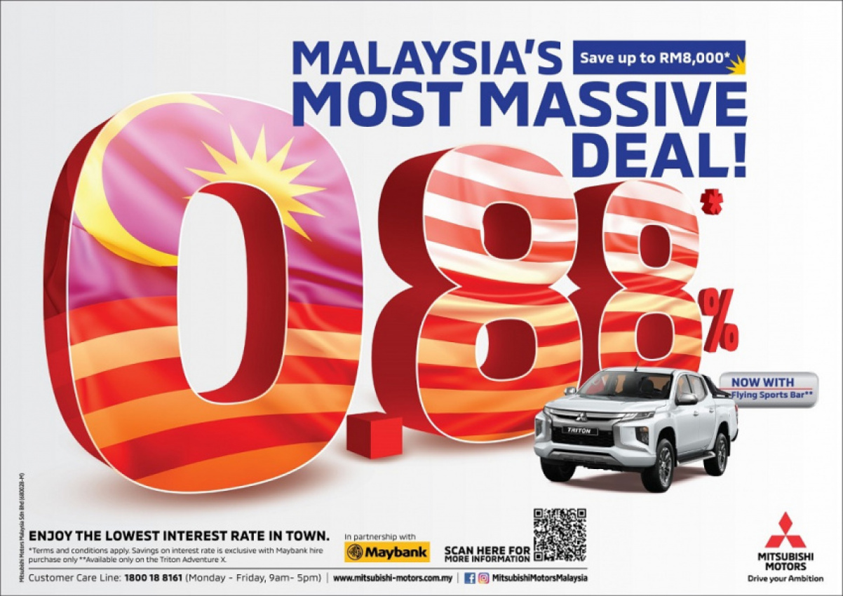autos, car brands, cars, mitsubishi, automotive, malaysia, mitsubishi motors, mitsubishi motors malaysia, pick up truck, promotions, mitsubishi motors malaysia promotions to celebrate merdeka & malaysia day