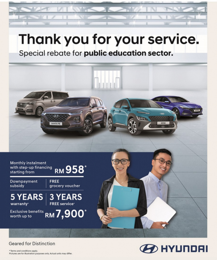 autos, car brands, cars, hyundai, automotive, cars, hsdm, hyundai-sime darby motors, malaysia, promotions, hyundai-sime darby motors offers special deals & rebates to frontliners and teachers