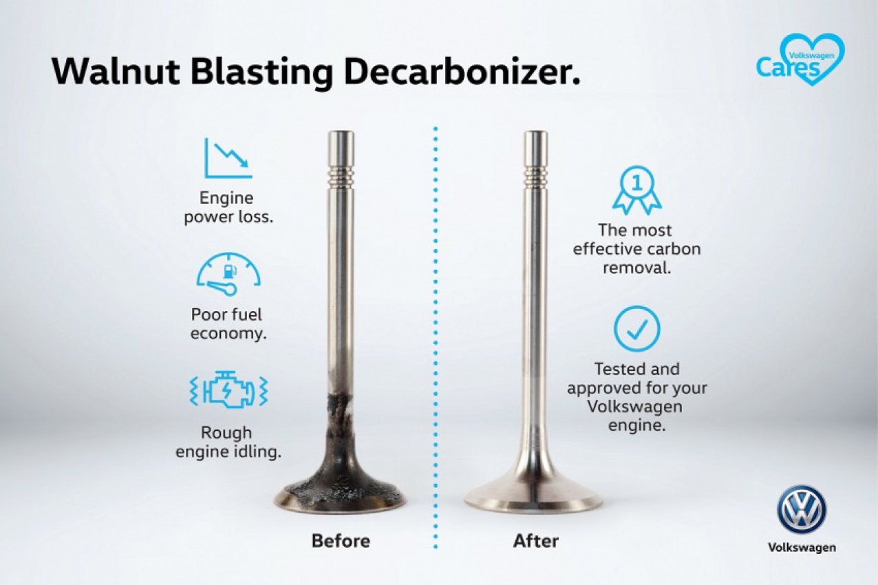autos, car brands, cars, volkswagen, aftersales, automotive, cars, malaysia, volkswagen passenger cars malaysia, volkswagen introduces walnut blasting decarbonizer as aftersales service option in malaysia