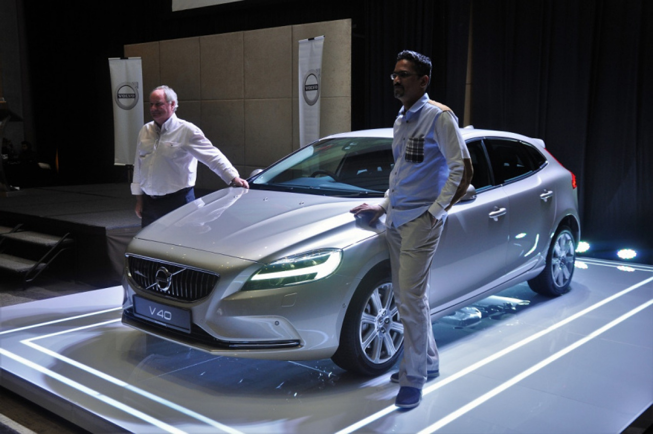 autos, car brands, cars, volvo, volvo hammers the v40 a new face