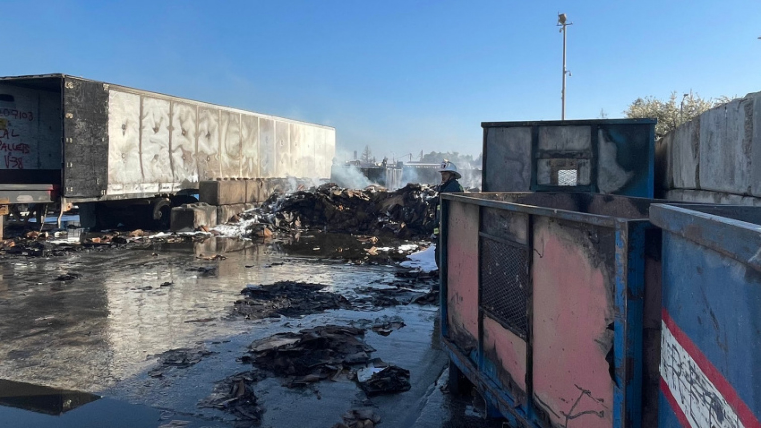 autos, cars, news, tesla, there's a big garbage fire at the tesla factory