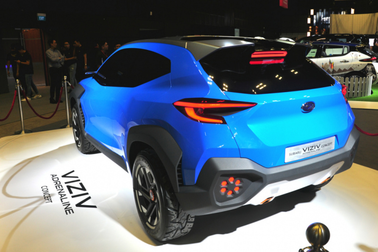 autos, car brands, cars, android, automotive, cars, concept, motor image, motor show, sedan, singapore, singapore motorshow, subaru, android, motor image showcases visiv adrenaline concept, updated forester and impreza models at singapore motorshow 2020