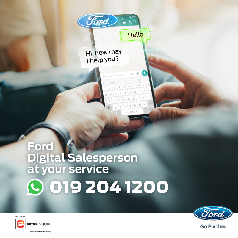 autos, car brands, cars, ford, automotive, cars, malaysia, pick-up trucks, sime darby auto connexion, whatsapp, ford ‘digital salesperson’ offers customer service via whatsapp