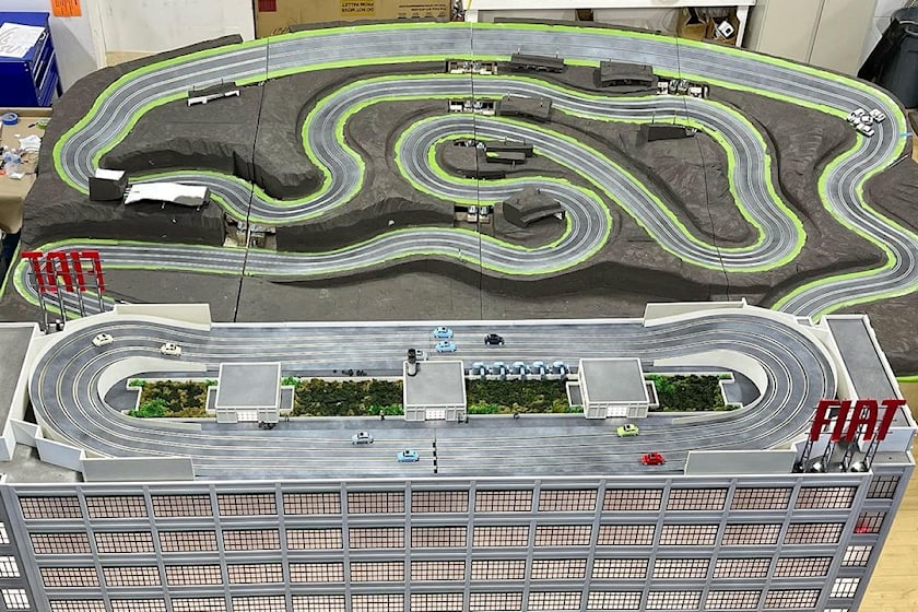 autos, cars, classic cars, fiat, offbeat, fiat's famous rooftop racetrack factory turned into $225k slot car model
