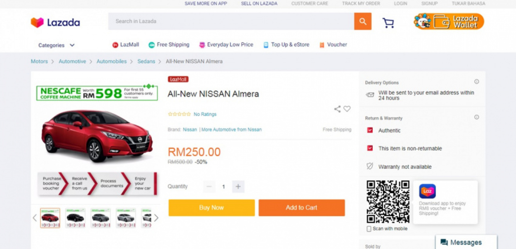 autos, car brands, cars, nissan, edaran tan chong motor, etcm, lazada, malaysia, online store, tan chong, nissan flagship store now open in lazada