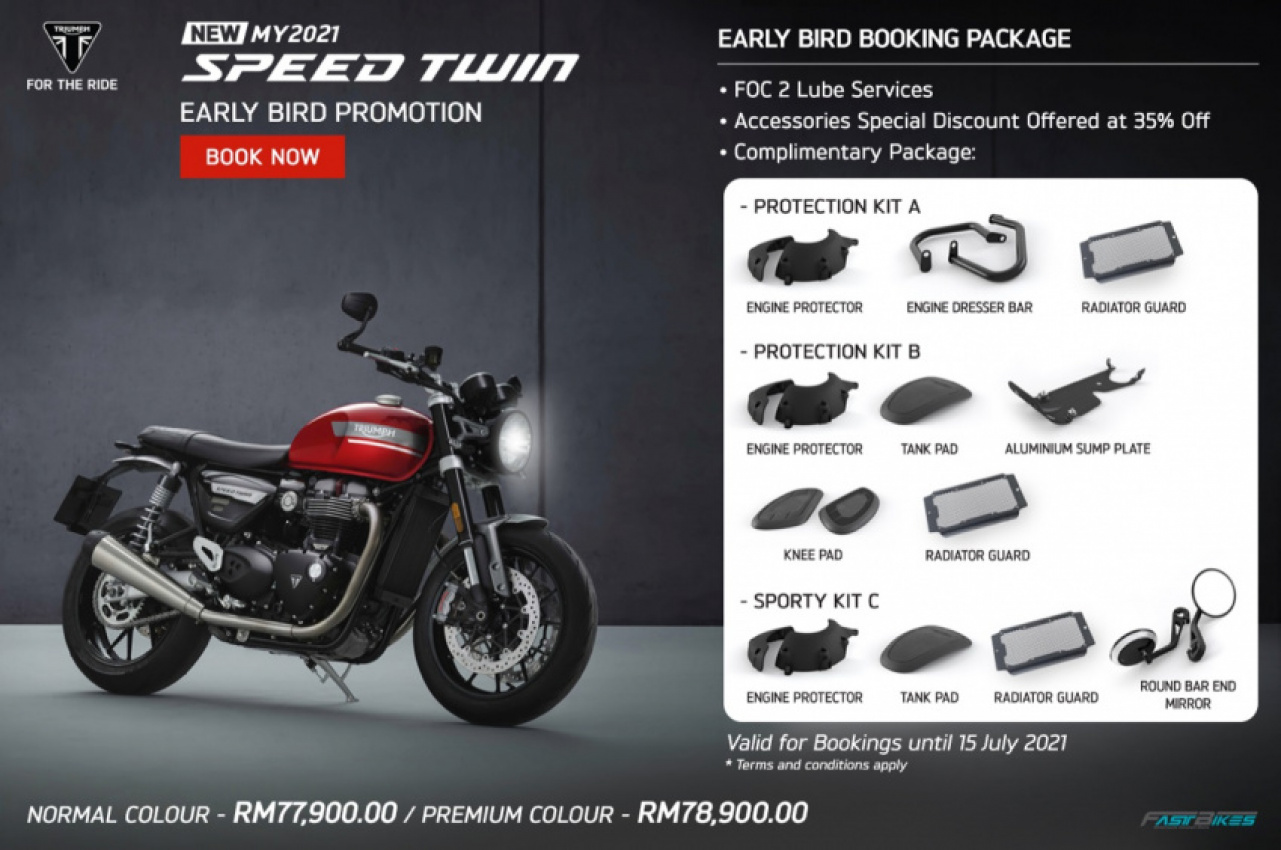 autos, bikes, cars, triumph, automotive, malaysia, motorbikes, motorcycles, promotions, triumph motorcycles, 2021 triumph speed twin open for booking