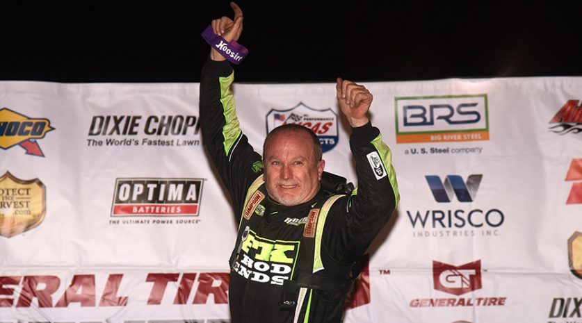all dirt late models, autos, cars, owens rebounds with all-tech score