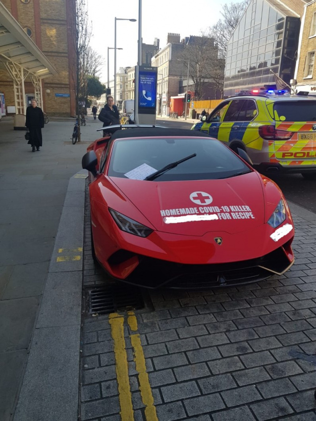 autos, cars, hypercar, car news, supercar, online prankster criticised after leaving supercar outside london hospital