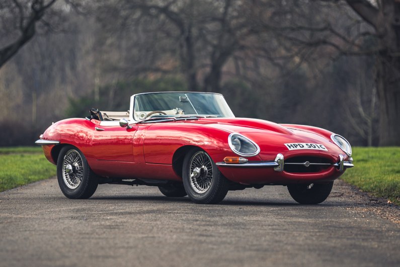 autos, cars, jaguar, car news, 60th jaguar e-type built up for auction on model's 60th anniversary