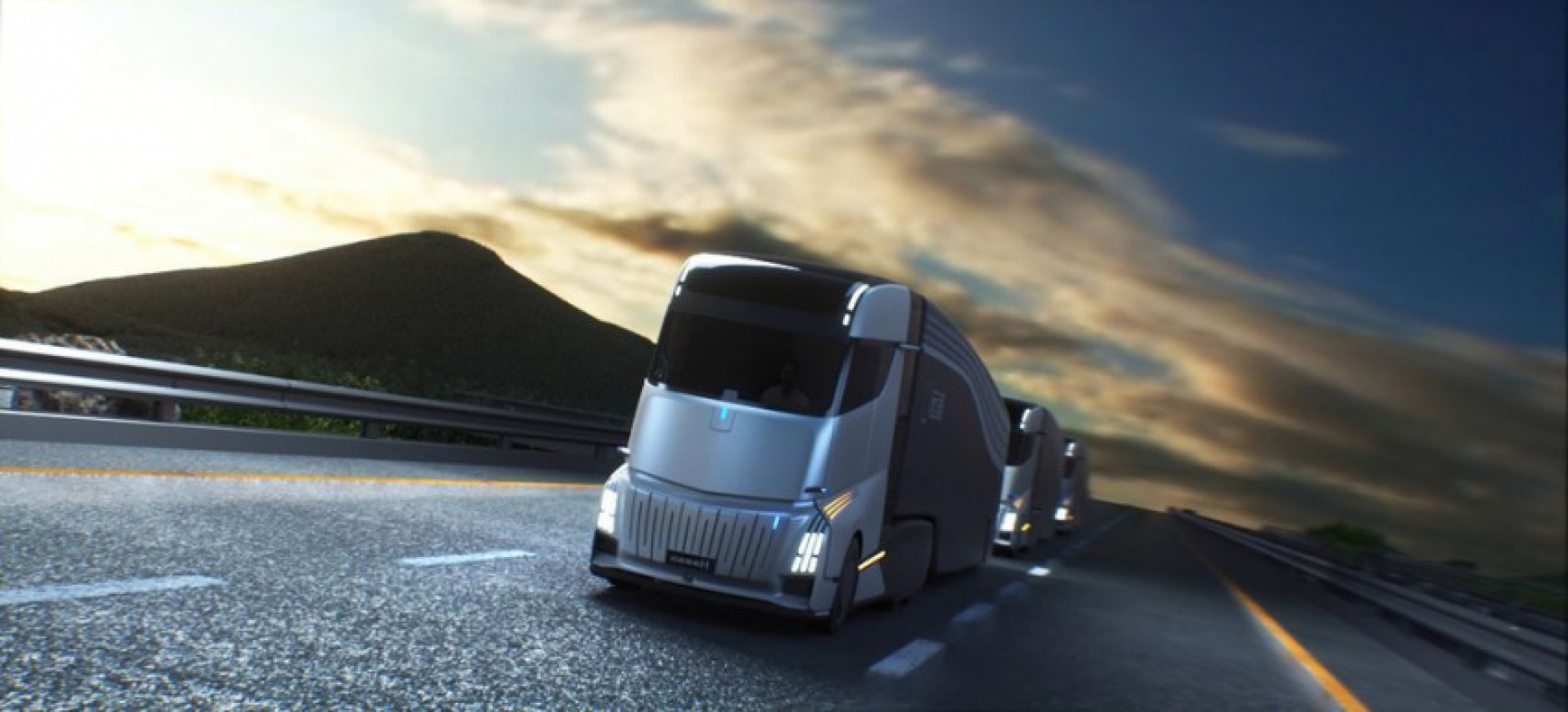 autos, cars, geely, auto news, electric truck, geely homtruck, geely semi, geely truck, geely previews new electric semi-truck - the homtruck