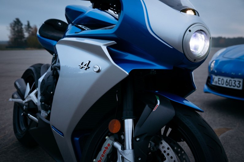 autos, cars, car news, manufacturer news, motorbike, mv agusta and alpine collaborate on new limited-edition motorcycle