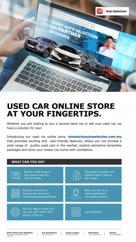 autos, cars, auto news, sime darby, used car, sime darby auto selection used car store is now online