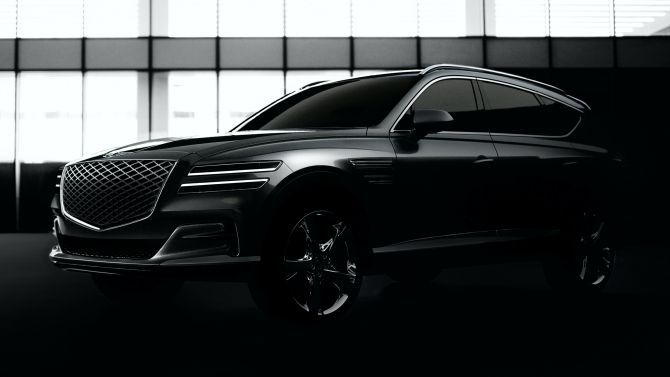 autos, cars, genesis, auto news, gv80, korea, luxury, suv, genesis previews sleek gv80, a proper korean luxury suv